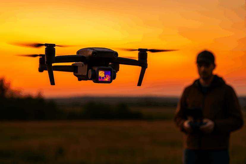drone with thermal camera