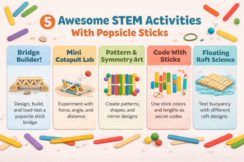 5 Awesome STEM Activities With Popsicle Sticks Only - Stemsparklab
