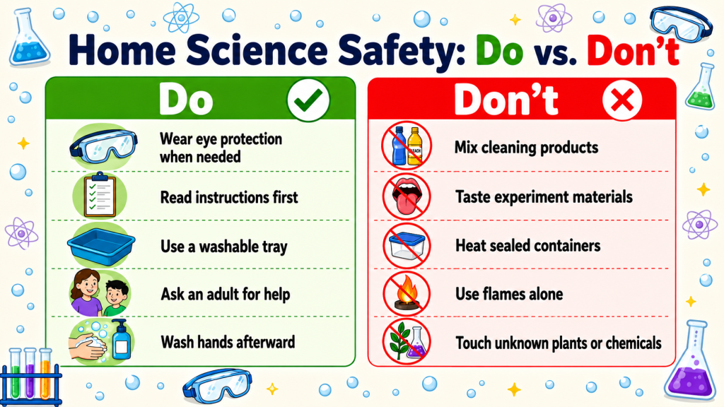 kids science experiments at home
