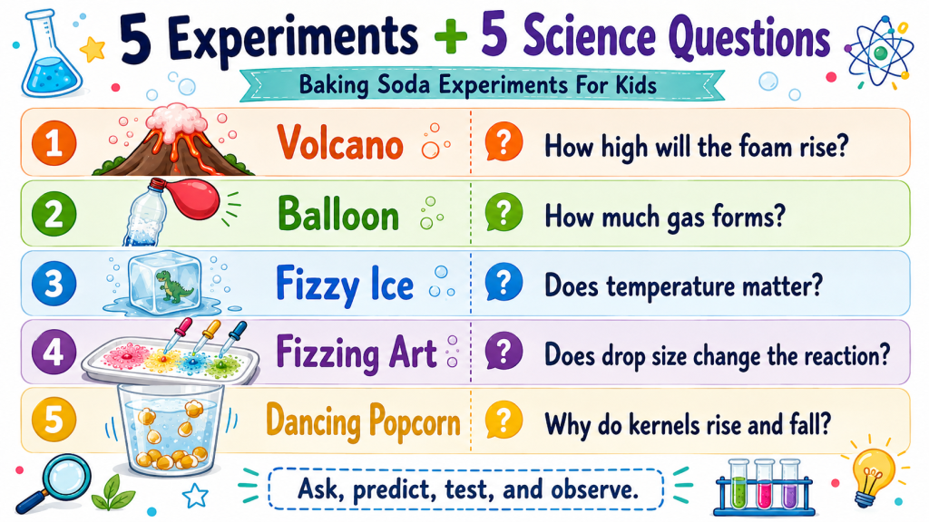 Baking Soda Experiments For Kids